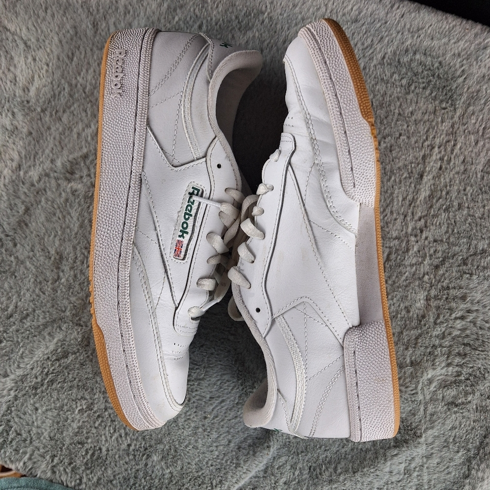 Reebok Club C 85 Vintage Women’s Shoes Chalk White Green Retro Tennis Sneakers